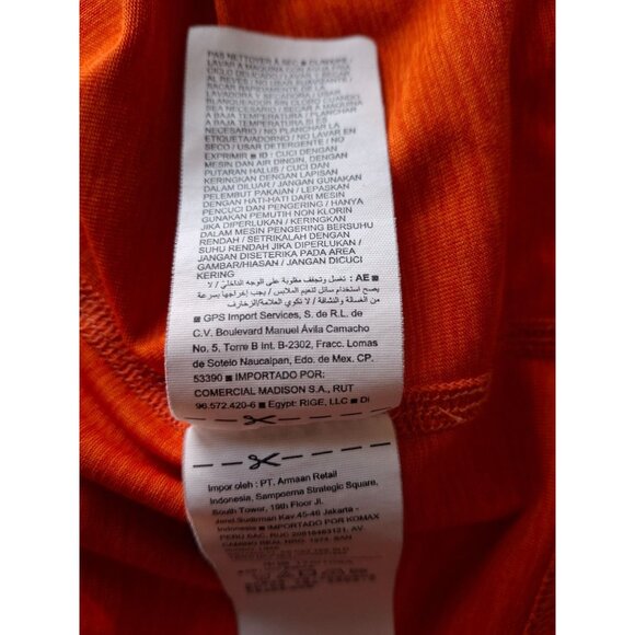 Old Navy Active Performance T-Shirt Mens Orange Large - Picture 5 of 7